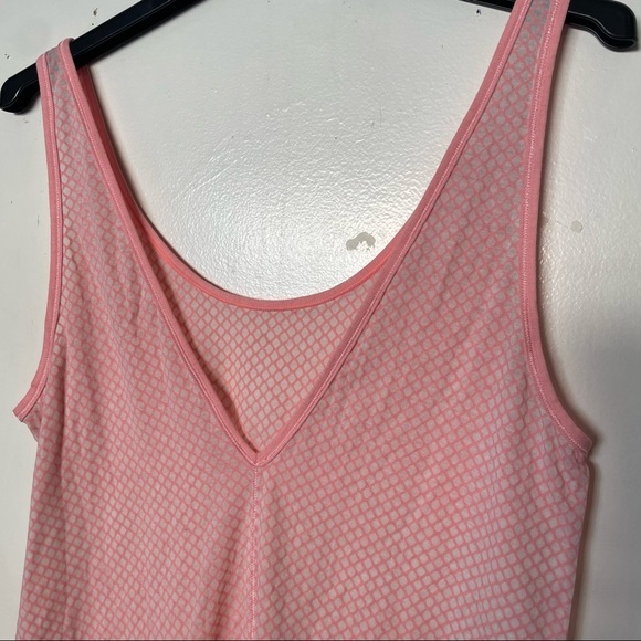 HP Lululemon Burn It Out Tank Mesh Burnout Bleached Coral Size 10 - Picture 11 of 12